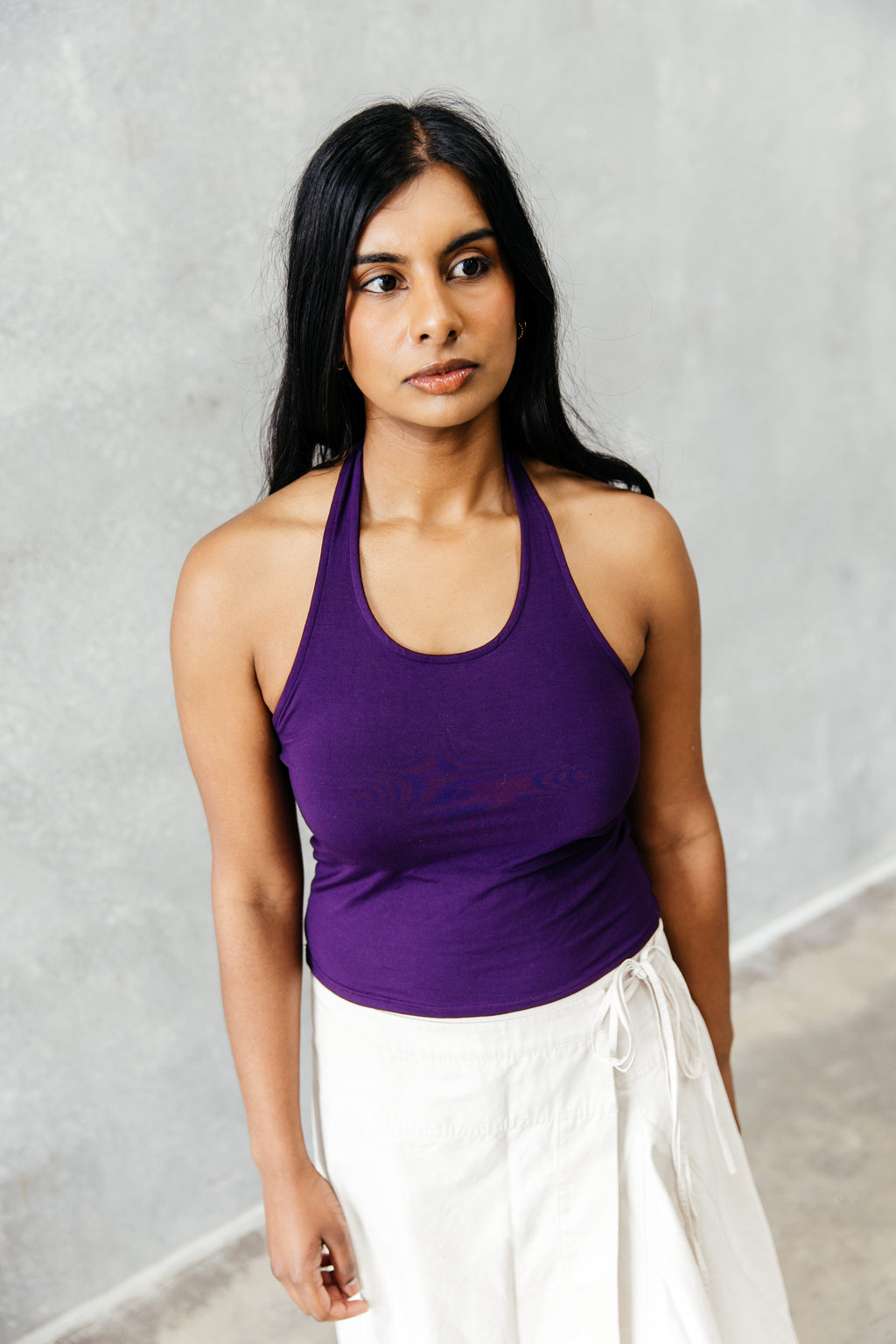 01 HALTER PLUM