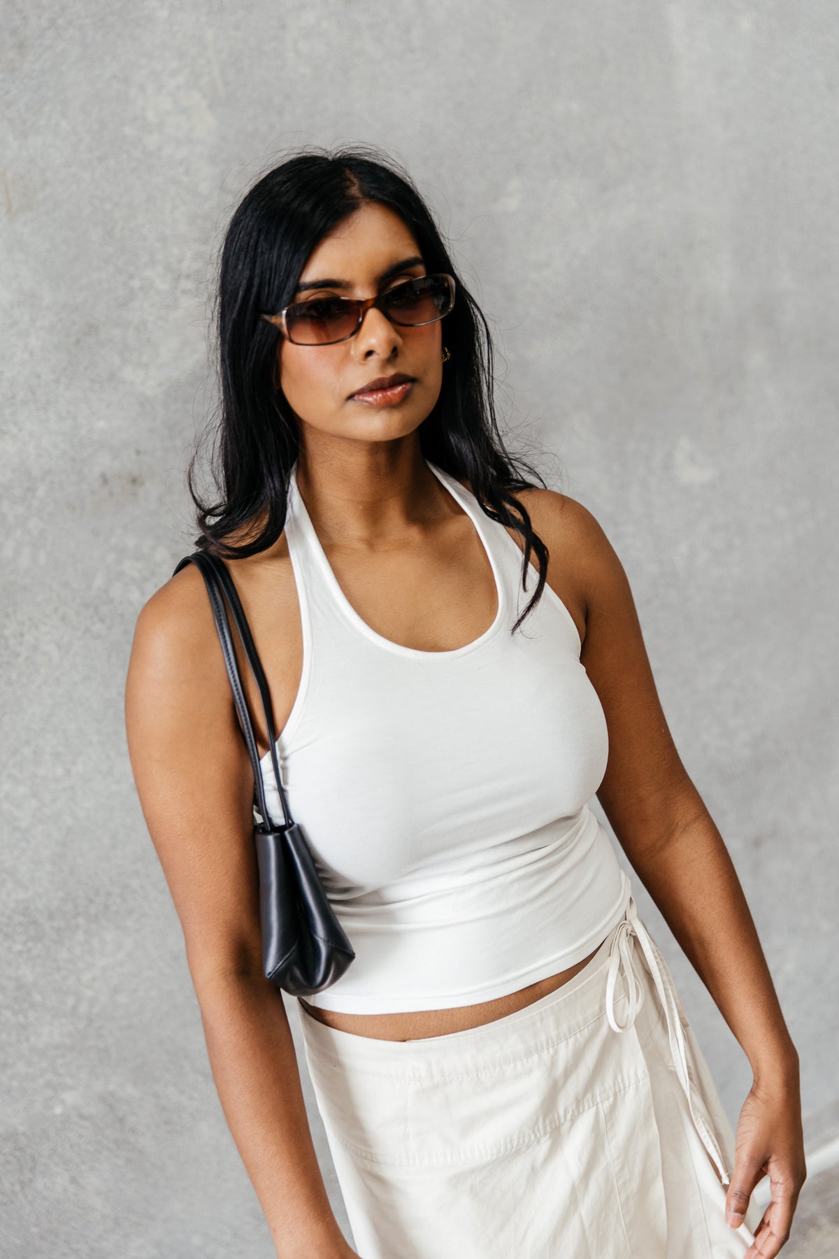 01 HALTER OFF-WHITE