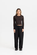 01 LONG SLEEVE CHOCOLATE