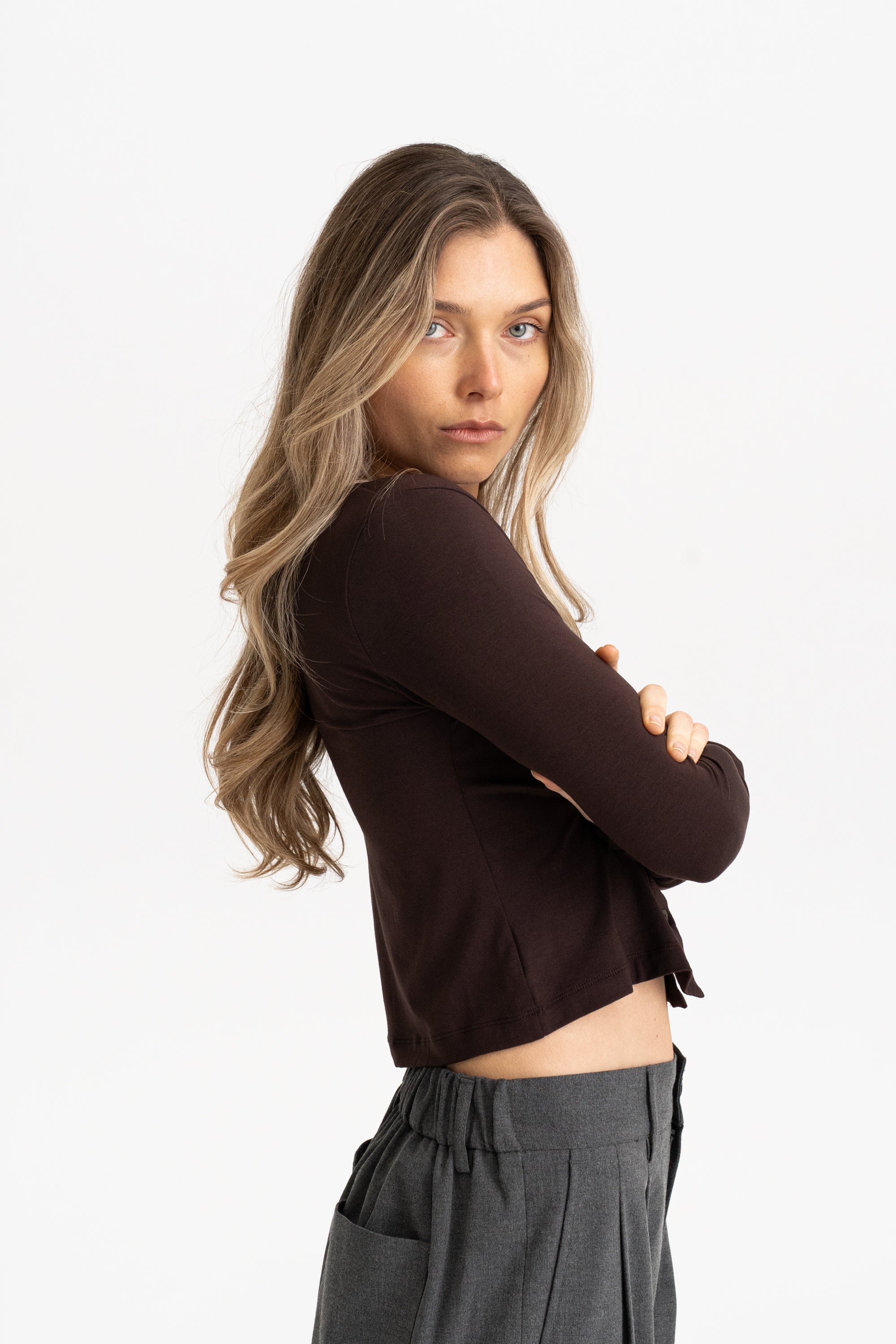 01 CARDIGAN CHOCOLATE