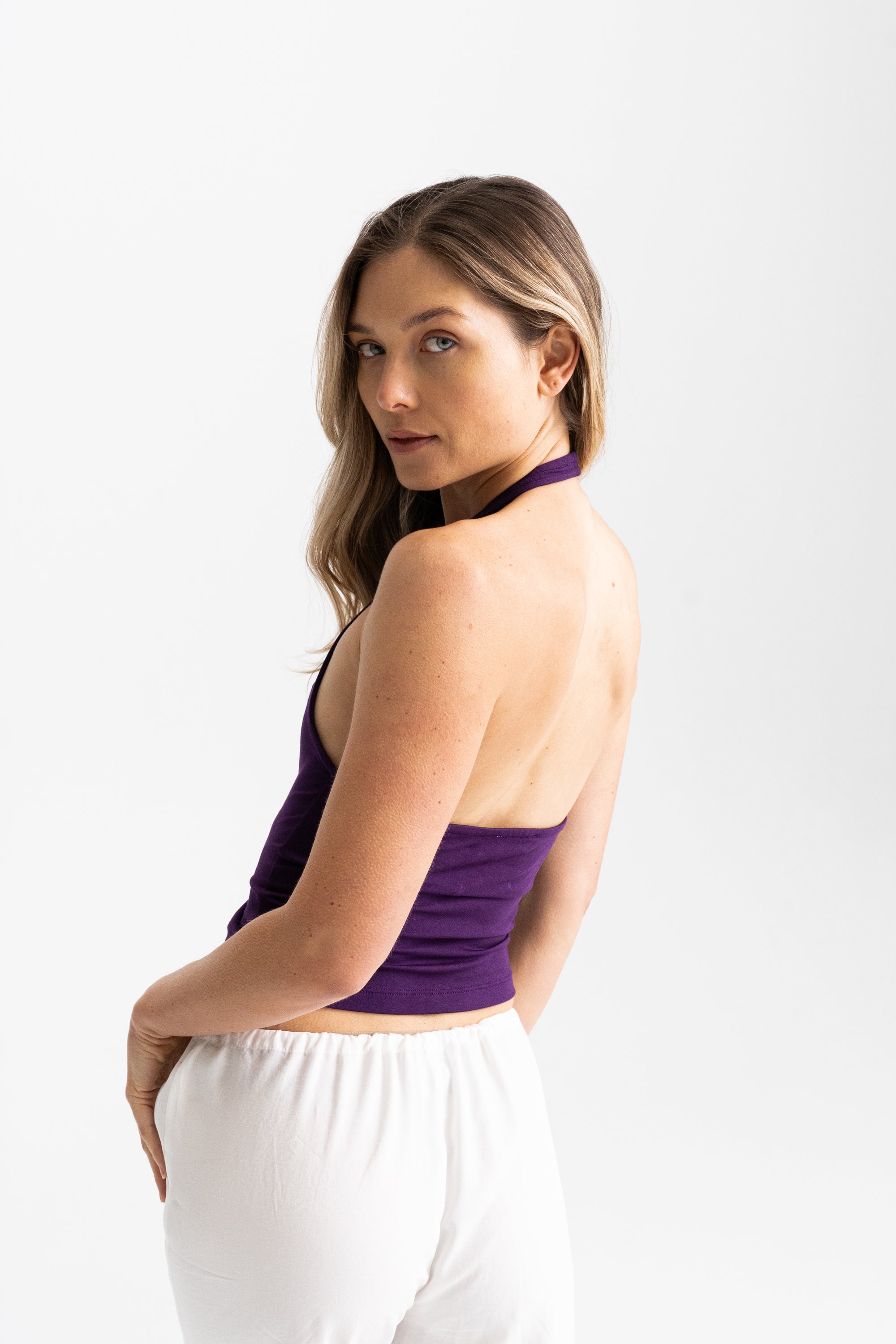 01 HALTER PLUM